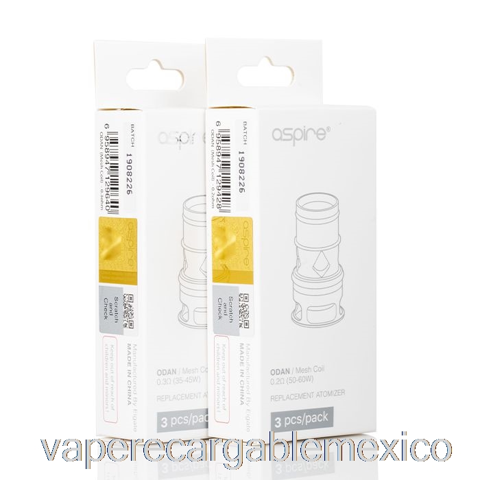 Vape Recargable Aspira Odan Y Odan Mini Bobinas De Repuesto Bobinas De Malla De 0.18ohm